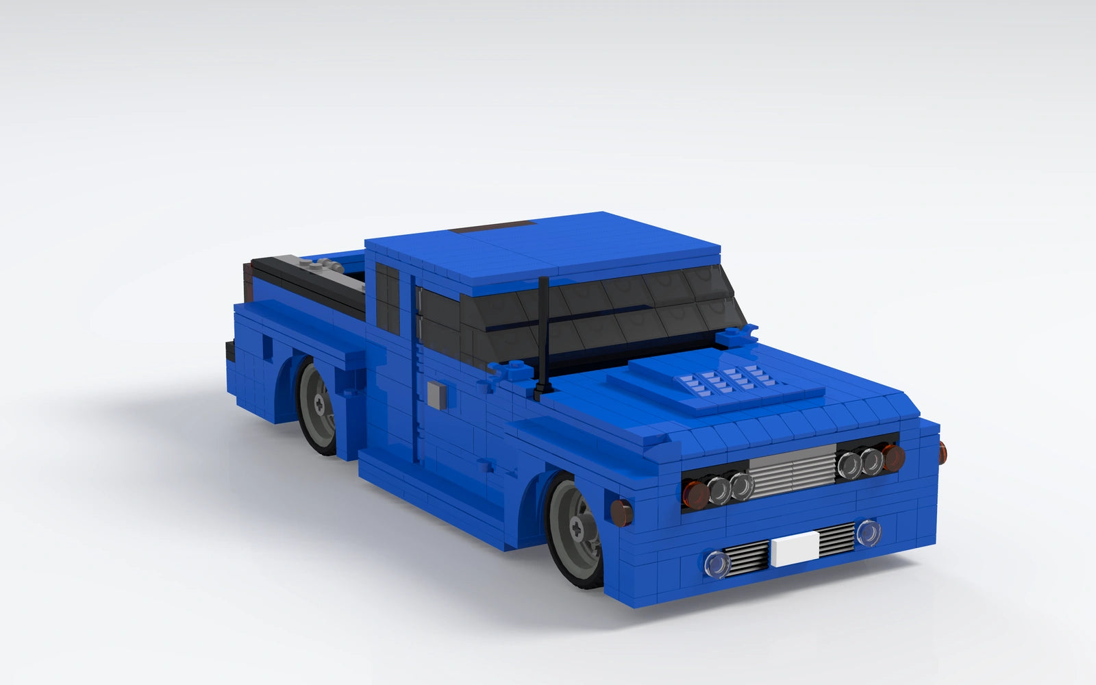 12-wide custom brick-built pickup, 3D render